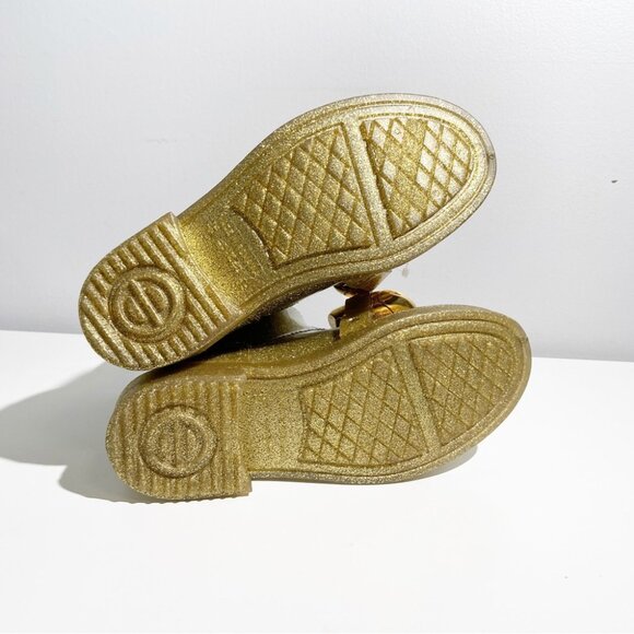 New JW Anderson Chain Glitter Gold Ankle Boots size 36 - Picture 5 of 7